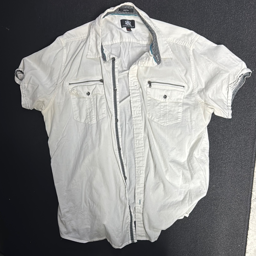 Rock & Republic White Stretch Shirt
